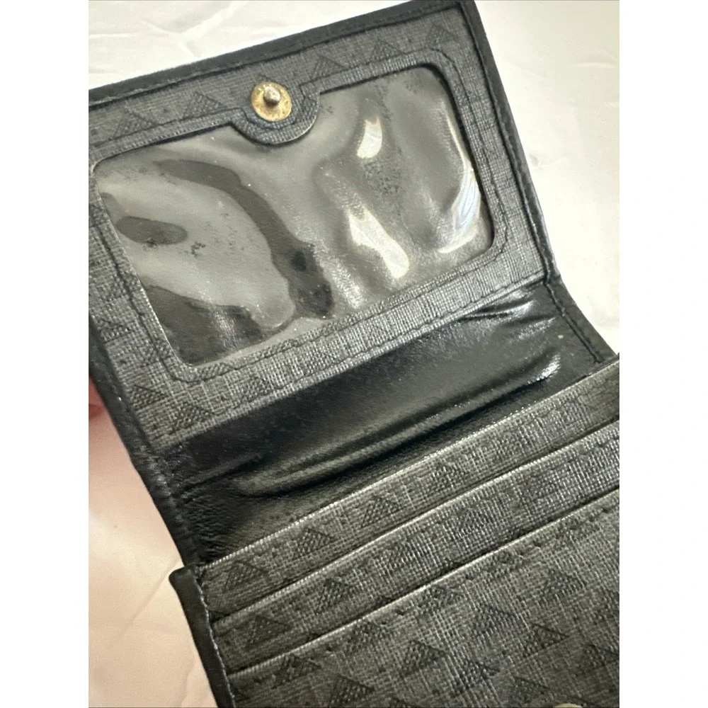 Liz Claiborne Credit Card Holder and Change Purse Keychain Minimalist Gray